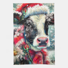 Paño De Cocina El sueño de las vacas en tiempos más cálidos Verde