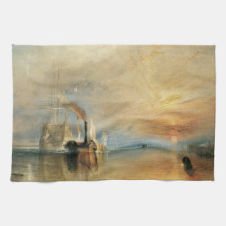 Paño De Cocina El Temerario luchando de Joseph Turner, Arte Marít