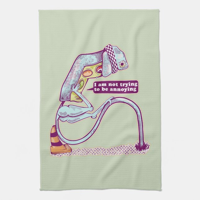 Paño De Cocina El tráfico luce triste (Vertical)