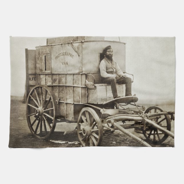 Paño De Cocina El vagón de la fotografía de Roger Fenton (Horizontal)