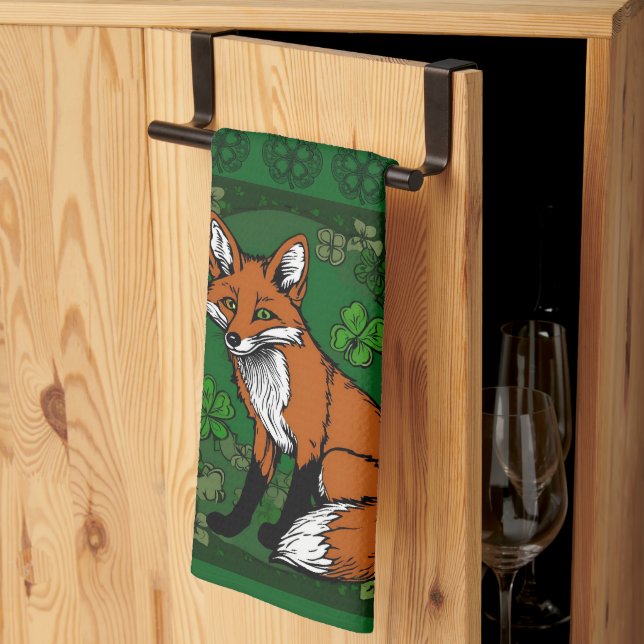 Paño De Cocina El Zorro y los Shamrock (Pliegue de tercios)