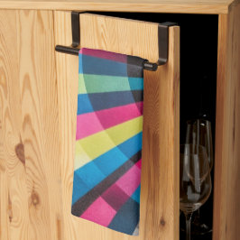 Paño De Cocina Electric Geometry Radio Waves & Sunrays Art Deco