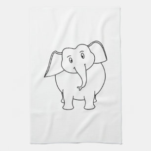 Paño De Cocina Elefante blanco
