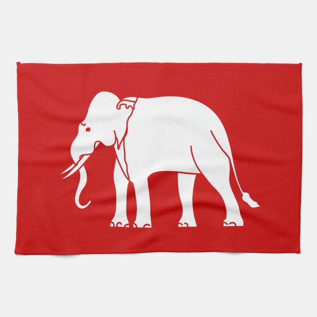 Paño De Cocina Elefante siamés (Horizontal)
