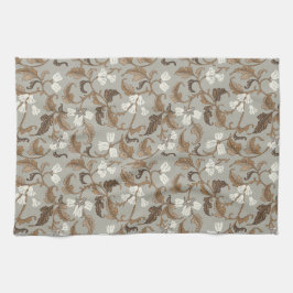 Paño De Cocina Elegancia botánica vintage