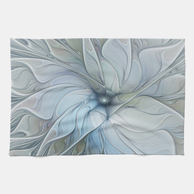 Paño De Cocina Elegant Beauty Modern Abstract Fractal Art Flower (Horizontal)