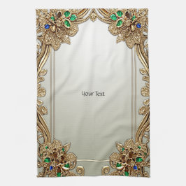 Paño De Cocina Elegant Gold Ornate Kitchen Towels