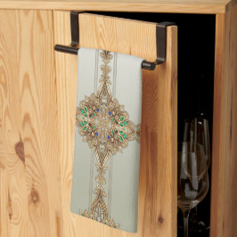 Paño De Cocina Elegant Gold Ornate Kitchen Towels