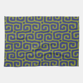 Paño De Cocina Elegant Green &blue Abstract pattern