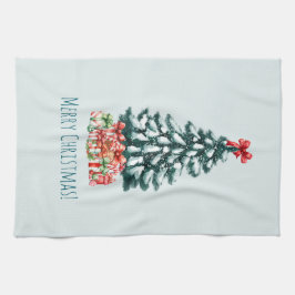 Paño De Cocina Elegant Snowy Christmas Tree