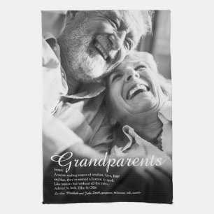 Paño De Cocina Elegante definición de foto de abuelos divertidos