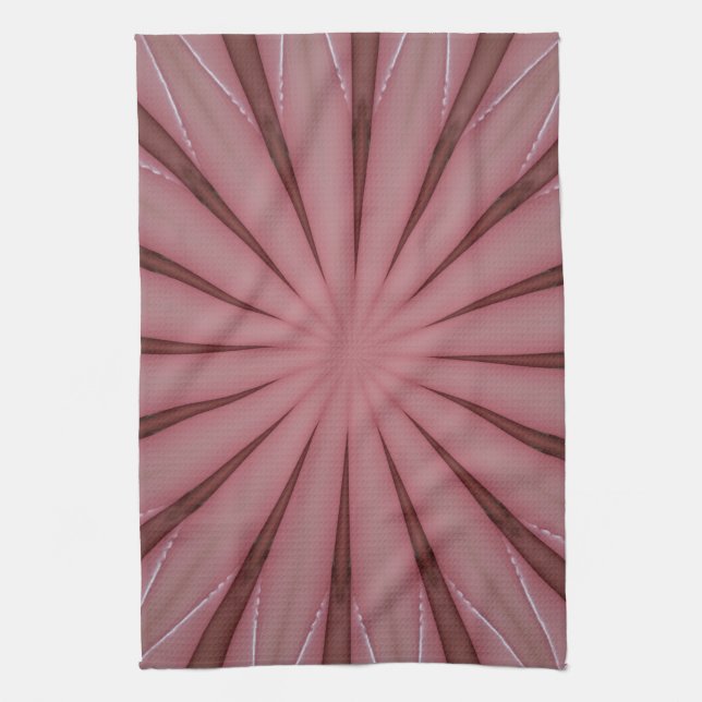Paño De Cocina Elegante diseño de kaleidoscopio rosa antiguo (Vertical)