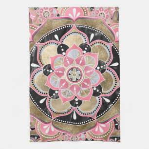 Paño De Cocina Elegante diseño tribal de mandala