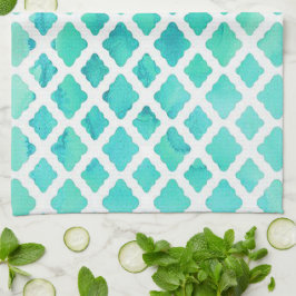 Paño De Cocina Elegante diseño Verde azulado