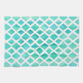 Paño De Cocina Elegante diseño Verde azulado