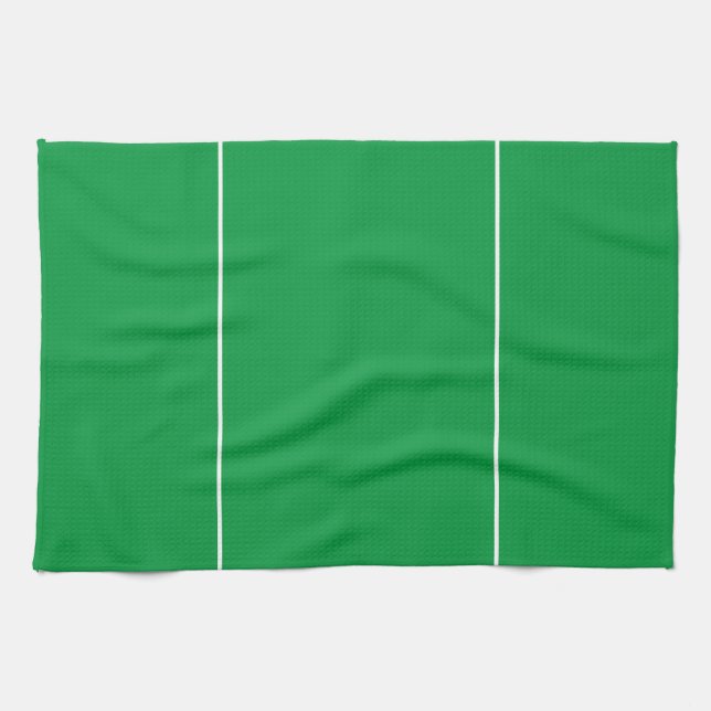 Paño De Cocina Elegante Esporto Verde Brillante Dos Bandas Esbelt (Horizontal)