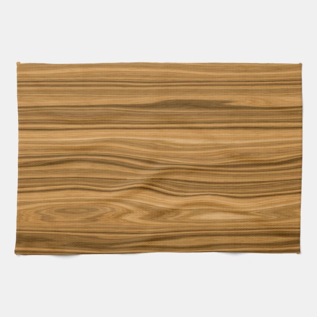 Paño De Cocina Elegante estilo grano de madera (Horizontal)