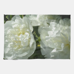 Paño De Cocina Elegante foto de una joya blanca floral
