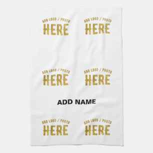 PAÑO DE COCINA ELEGANTE MODERNO PERSONALIZABLE BLANCO VERIFICADO