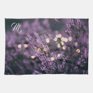 Paño De Cocina Elegante Monogramado Floral