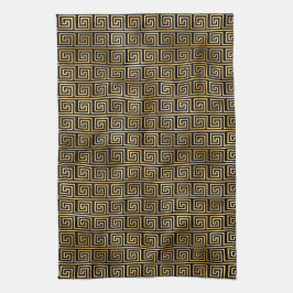 Paño De Cocina Elegante negro y dorado Art Deco vintage de los añ
