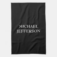 Elegante Personalizado personalizado blanco negro