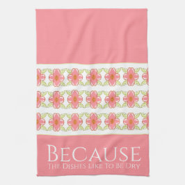 Paño De Cocina Elegante rosa Rubor