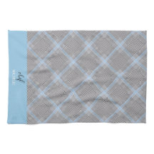 Elegante Tartán Azul Moderno Personalizado