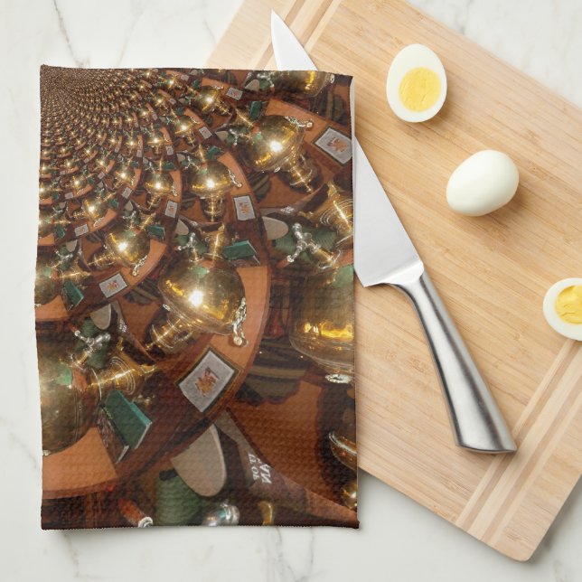 Paño De Cocina Elegante Tea Culture - Samovars vintage (Doblado Cuarto)