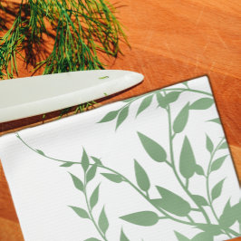 Paño De Cocina Elegante vegetación