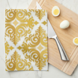 Paño De Cocina Elegante vintage dorado