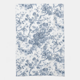 Paño De Cocina Elegante Vintage francés grabado en toile floral-