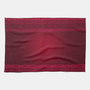 Paño De Cocina Elegante y elegante fondo rojo