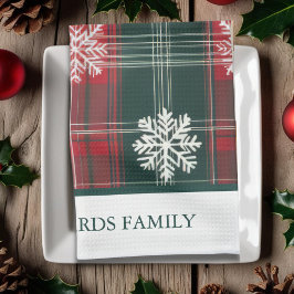 Paño De Cocina Elegantes Navidades de diseño de copos de nieve co