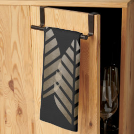 Paño De Cocina Elegantes piñas de cobre patrón platino