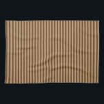 Paño De Cocina Elegantes rayas marrones<br><div class="desc">Patrón elegante de rayas marrones. Bandas alternantes de color marrón oscuro y marrón oscuro.</div>