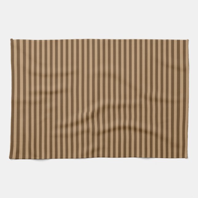 Paño De Cocina Elegantes rayas marrones (Horizontal)