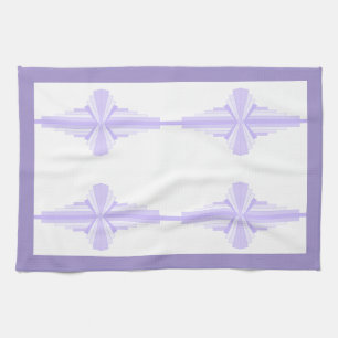 Paño De Cocina Elemento Art deco en lila y púrpura