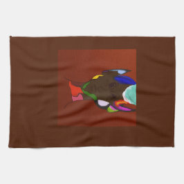 Paño De Cocina Elf Map Art Kitchen Towel