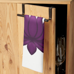 Paño De Cocina Elige Flor de Loto Púrpura Tranquila 