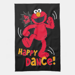 Paño De Cocina Elmo   Hacer el baile feliz