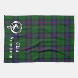 Paño De Cocina Emblema de Clan Armstrong y Tartán