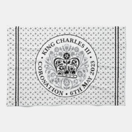 Paño De Cocina Emblema de coronación del rey Carlos III