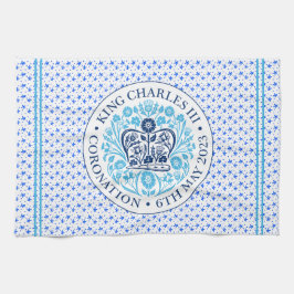 Paño De Cocina Emblema de coronación del rey Carlos III