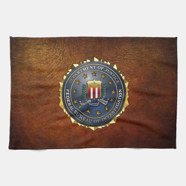 Paño De Cocina Emblema del FBI (Horizontal)