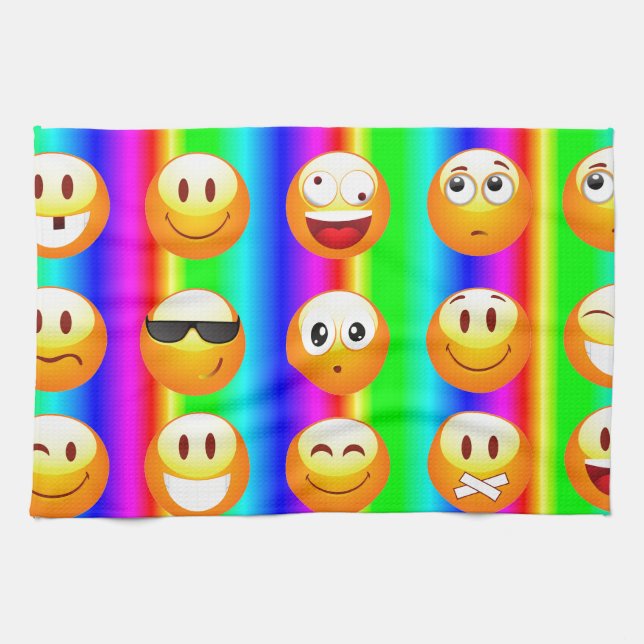 Paño De Cocina emoji arco iris (Horizontal)