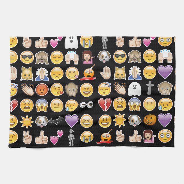 Paño De Cocina emoji de halloween (Horizontal)
