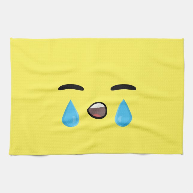 Paño De Cocina Emoji del grito (Horizontal)