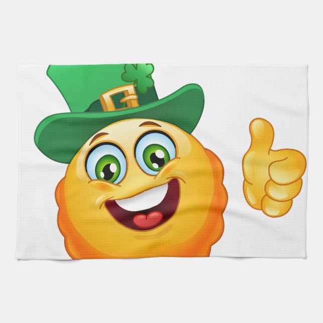 Paño De Cocina emoji leprechaun (Horizontal)