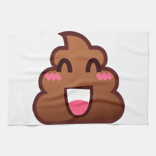 Paño De Cocina emojis de poop kawaii